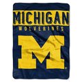 Northwest Michigan Wolverines Blanket 60x80 Raschel Basic Design 8791879231